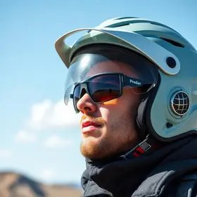 Capacete aberto: pode utilizar com óculos de grau ou de sol?